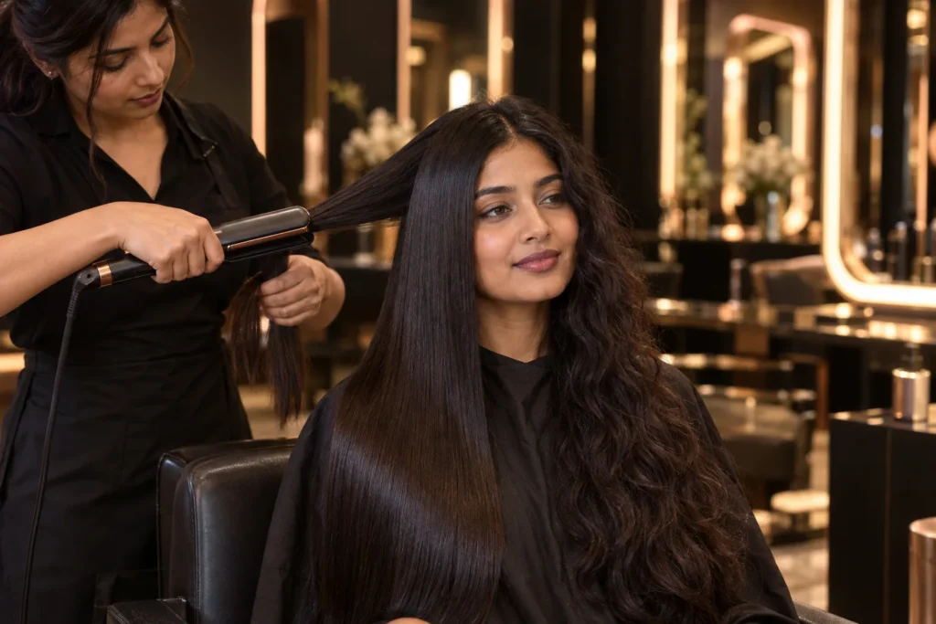Hair Smoothening vs Rebonding – Stylelife Unisex Salon, Vasundhara